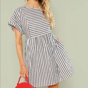 Organic cotton linen dress with pockets (size s/m)